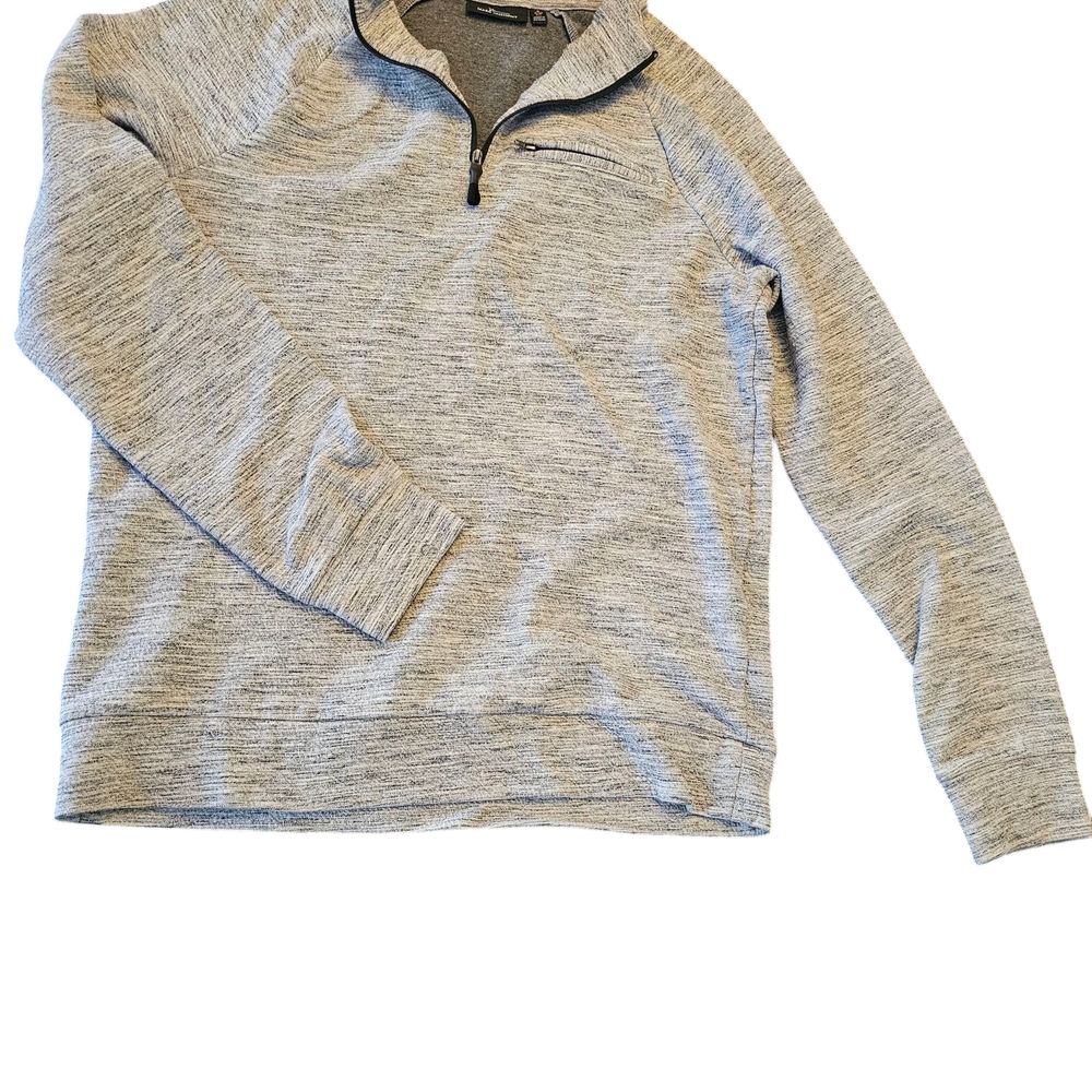 Men's Gray Quarter-Zip Sweater